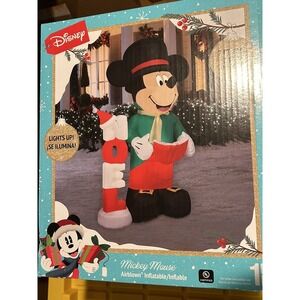 Disney Inflatable Christmas 7Ft Tall Airblown Mickey Mouse Noel #5286128